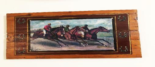RACEHORSESONWOODPLAQUE